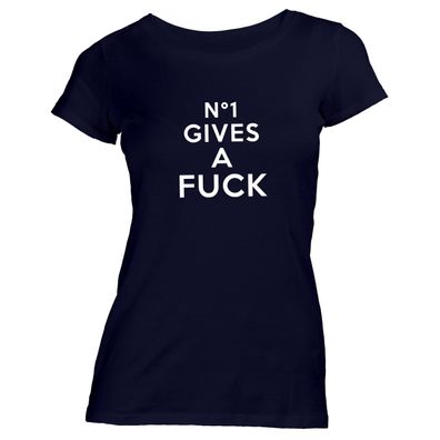 Damen T-Shirt No1 Gives a Fuck