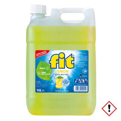 Fit Spülmittel Lemon Duft frischer Zitrone vegan Kanister 10000ml