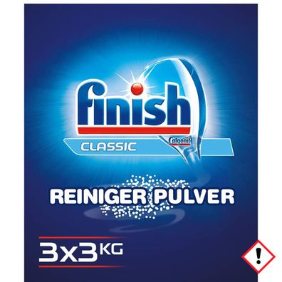 Finish Classic Power Pulver Geschirrreiniger Pulver 3000g 3er Pack