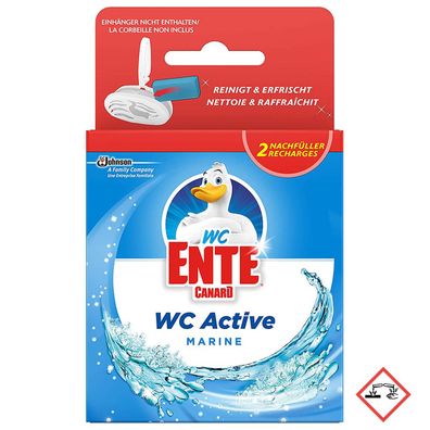 WC Ente Active Original Duftspüler Nachfüller mit Marine Duft 2x 40 g