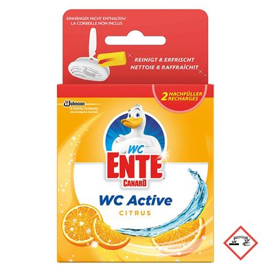 WC Ente Active WC Frische mit Citrus Duft Nachfüller 2 Stück a 40g