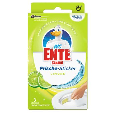 WC-Ente Frische-Sticker Lime