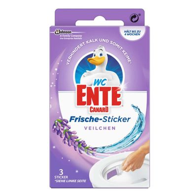 WC-Ente Frische-Sticker Veilchen