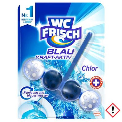 WC Frisch Blau Kraft Aktiv Chlor für blaues Wasser 50g 2er Pack