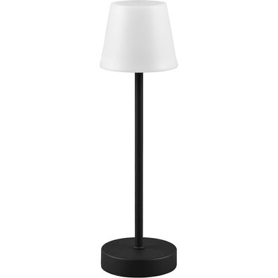 Akku Aussen Tischleuchte schwarz LED Martinez Lampe USB Touch Dimmer ca. 39 cm
