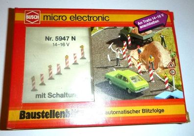Busch 5947, Baustellenblitz Spur N, mit automatischer Blitzfolge, Neu