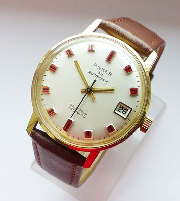 Schöne Anker Automatic Calendar 25Jewels Herren Vintage Armbanduhr