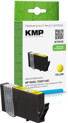 KMP H176YX gelb Tintenpatrone ersetzt HP OfficeJet HP 903XL (T6M11AE)