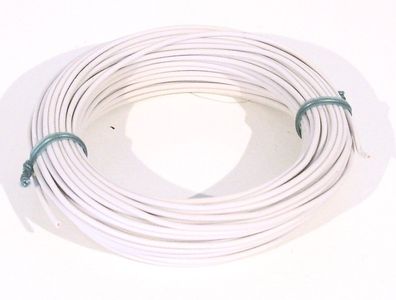 Schneider 5018 Qualitäts-Litze, Kabel weiss 10 m 0,14mm² (1m=0,17€)