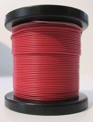 Schneider 5037 Qualitäts-Litze Kabel 18x0,10 rot 50m 0,14mm² (0,14€/ m)