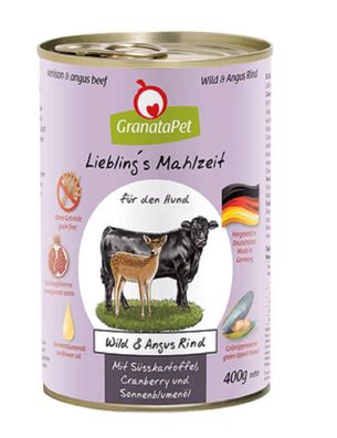 GranataPet ¦ Liebling's Mahlzeit - Wild & Angus Rind mit Süßkartoffel, Cranberry ...