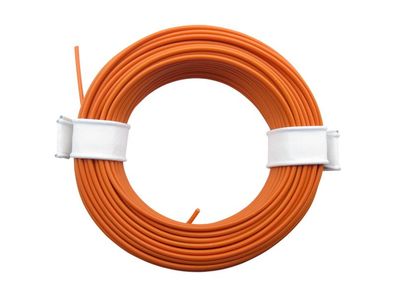 Schönwitz 50959 10 Meter Ring Miniaturkabel Litze flexibel LIY 0,14mm² orange - NEU