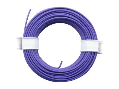 Schönwitz 50960 10 Meter Ring Miniaturkabel Litze flexibel LIY 0,14mm² lila violett