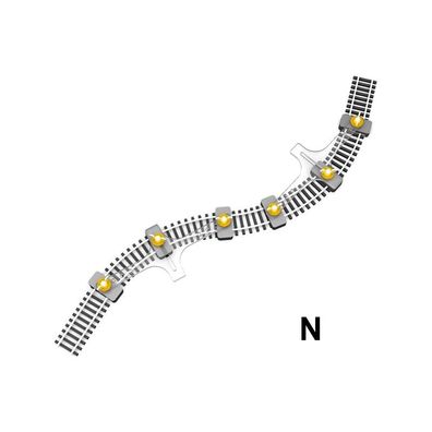 Proses [PFT-N-01] Modellbahn-Flexgleishalter für N - NEU