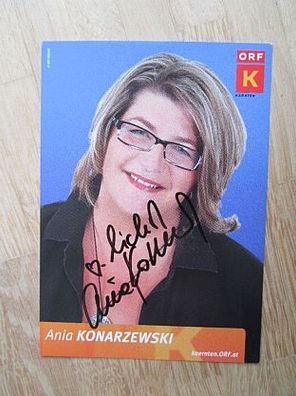 ORF Moderatorin Ania Konarzewski - handsigniertes Autogramm!!!