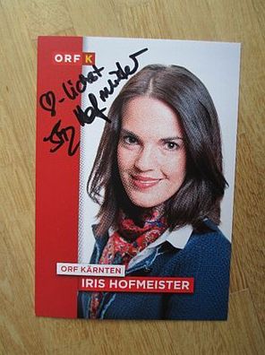 ORF Moderatorin Iris Hofmeister - handsigniertes Autogramm!!!