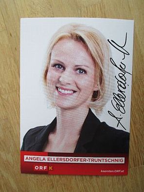 ORF Moderatorin Angela Ellersdorfer-Truntschnig - handsigniertes Autogramm!!!