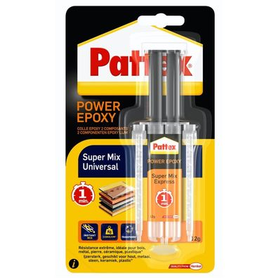 Pattex Zweikomponenten-Kleber Epoxy Super Power Mix 11ml Express