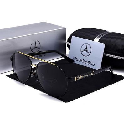 Mercedes Amg Herren Uv400 Sonnenbrille Sport Fahren Golf Outdoor Pilotenbrille