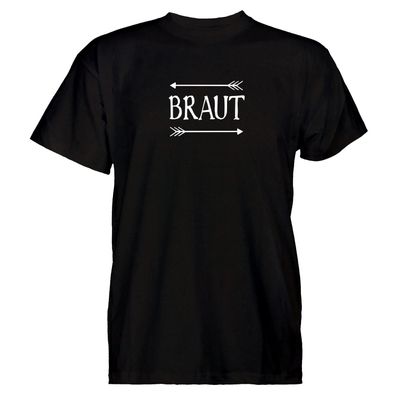 Herren T-Shirt Braut - left/ right Pfeil