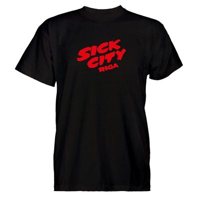 Herren T-Shirt Sick City Riga