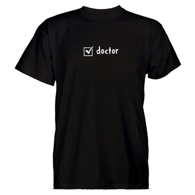 Herren T-Shirt Checkbox Doctor