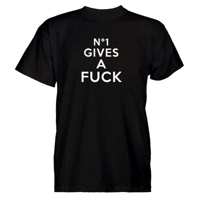 Herren T-Shirt No1 Gives a Fuck