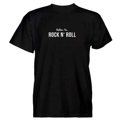 Herren T-Shirt Listen to Rock 'n' Roll