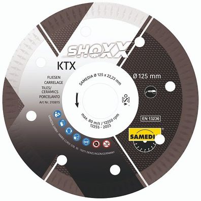 Samedia Shoxx KTX Diamant-Trennscheibe verschiedene Durchmesser
