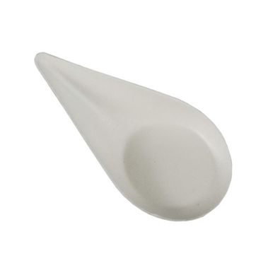 Papstar Fingerfood Zuckerrohr Teller pure in der Form Drop Farbe Weiss