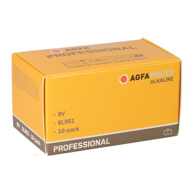 Agfaphoto Batterie Professional 9V E-Block 10 Stück