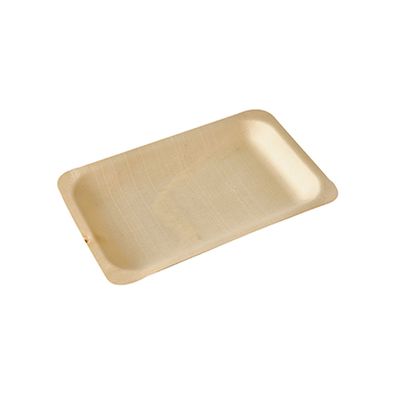 Papstar Fingerfood Teller Holz pure 19,5x14cm 50 Stück