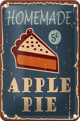 Blechschild 18 x 12 cm - Homemade - Apple Pie