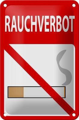 Blechschild 18 x 12 cm - Rauchverboten