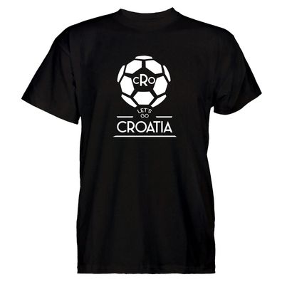 Herren T-Shirt Football Croatia