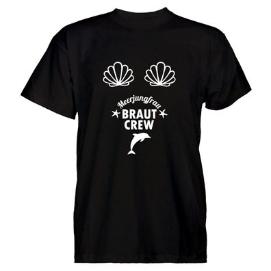 Herren T-Shirt Braut Delfin Crew
