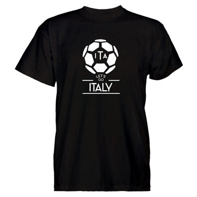 Herren T-Shirt Football Italy