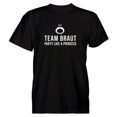 Herren T-Shirt Braut - Princess Crew