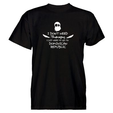 Herren T-Shirt Therapy Dominican Republic