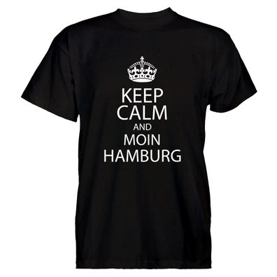 Herren T-Shirt KEEP CALM Moin Hamburg