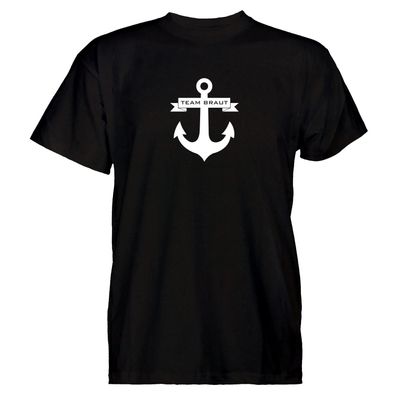 Herren T-Shirt Anker/ Band - Team Braut