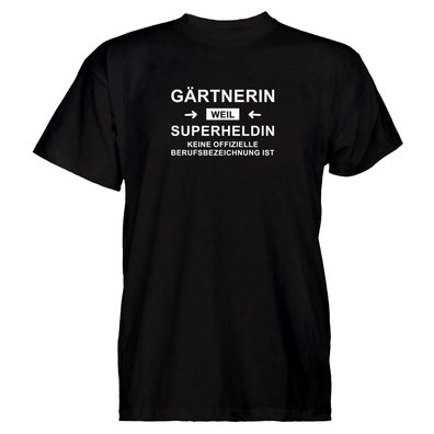 Herren T-Shirt Gärtnerin Superheldin