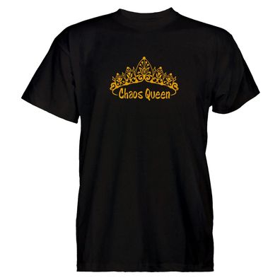 Herren T-Shirt Chaos Queen Krone