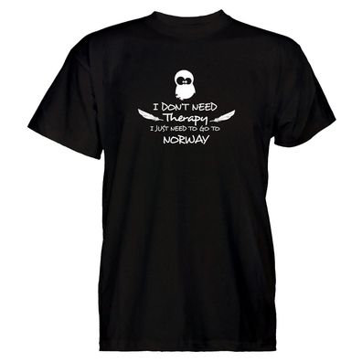 Herren T-Shirt Therapy Norway