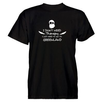 Herren T-Shirt Therapy Greenland