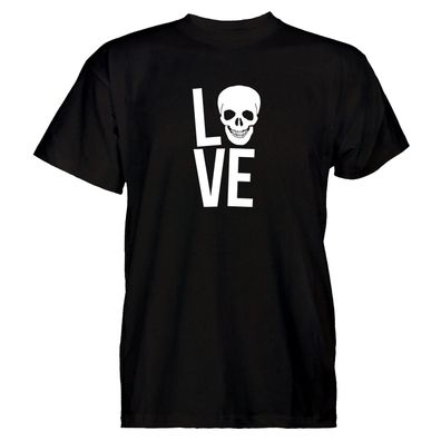 Herren T-Shirt LOVE Skull Totenkopf