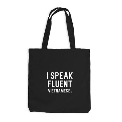 Jutebeutel I speak fluent vietnamese