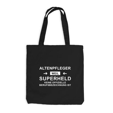 Jutebeutel Altenpfleger - Superheld