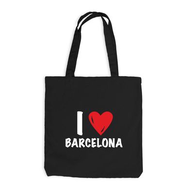 Jutebeutel I love Barcelona