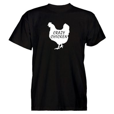Herren T-Shirt Crazy chicken